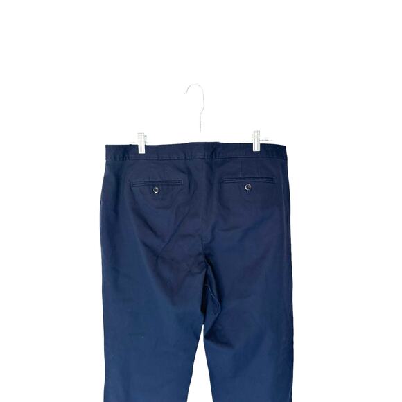 Talbots Blue Textured Career Office Work Hampshire Ankle Dress Pants Size 14 - Picture 6 of 10